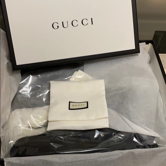 Navy Blue Mens Gucci Canvas High Tops - Picture 2 of 8